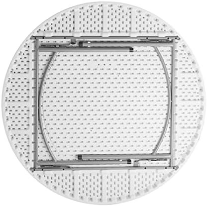 5 ft Commercial Round Table - 7 Pack! Cafeteria, Event, Banquet Table - Lightweight, Plastic, 60 inch Circle, alternate view
