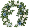 5 FT Dusty Blue Artificial Flower Garland in Blu-blue