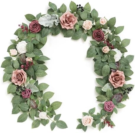 5 FT Dusty Rose Artificial Flower Garland