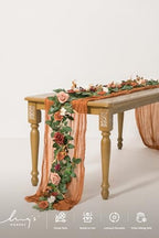 5 FT Terracotta Artificial Flower Garland Fall, alternate view 4