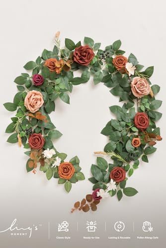 5 FT Terracotta Artificial Flower Garland Fall, alternate view 6