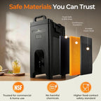 5 Gallon Insulated Beverage Dispenser for Hot & Cold Drinks, NSF Certified Portable Drink Server with, alternate view 4