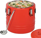5 Gallon Insulated Soup Container with Spoon, Portable Food Warmer