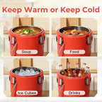 5 Gallon Insulated Soup Container with Spoon, Portable Food Warmer, alternate view 4