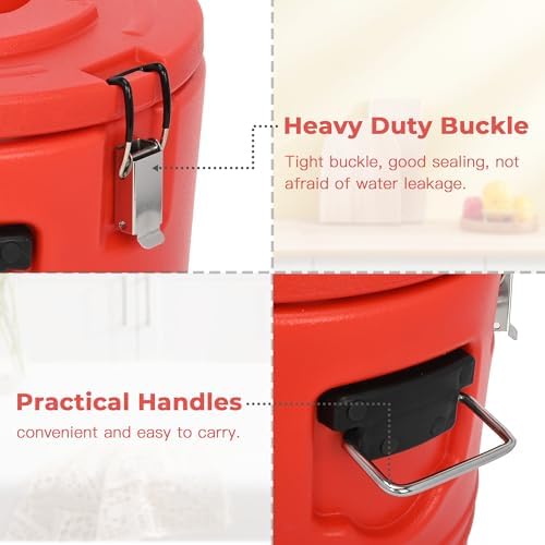 5 Gallon Insulated Soup Container with Spoon, Portable Food Warmer, alternate view 5