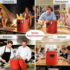 5 Gallon Insulated Soup Container with Spoon, Portable Food Warmer, alternate view 6