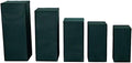 5 Hunter Green Rectangular Pedestal Fitted Spandex Display Stand Covers Set Wedding Party Events Reception Home