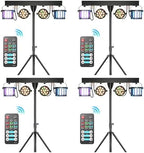 5 in 1 DJ Lights with Stand Combination Party Light Dj Disco Lights Stage Lighting for Parties 3/6/15CH with