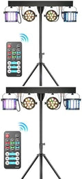 5 in 1 DJ Lights with Stand Combination Party Light Dj Disco Lights Stage Lighting for Parties 3/6/15CH with