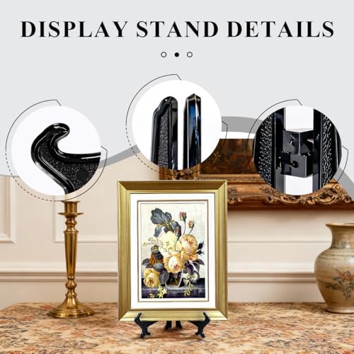 5 Inch Black Acrylic Plate Stands for Display Holders 2pcs in Black, alternate view 4