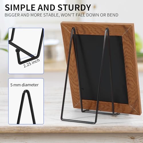 5 Pack 10.3 Inch Black Plate Stands Picture Easels for Display Large Book Stands for Picture, Decorative Plate, alternate