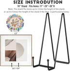 5-Pack 10-Inch Plate Holder Display Stands Black Metal Frame Stand in Black, alternate view 3