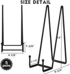 5-Pack 14-Inch Plate Holder Display Stands Black Metal Frame Stand in Black, alternate view 2