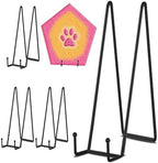 5 Pack 16 Inch Black Plate Stand for Display Large book stands Display Easel Table Top Easel for Picture