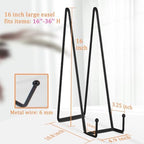 5 Pack 16 Inch Black Plate Stand for Display Large book stands Display Easel Table Top Easel for Picture, alternate view 3