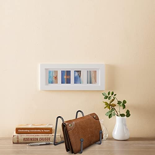 5 Pack 3 Inch Small Easel Metal Display Stands - Black Iron Plate Holder for Picture, Decorative Plate, Book, alternate view