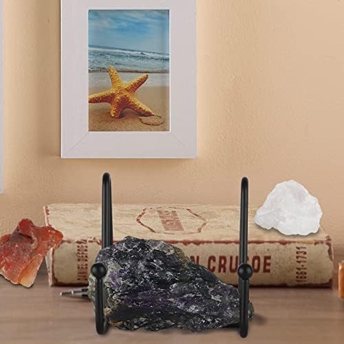 5 Pack 3 Inch Small Easel Metal Display Stands - Black Iron Plate Holder for Picture, Decorative Plate, Book, alternate view