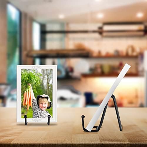 5-Pack 3-Inch Small Plate Display Stands Black Metal Frame Stand in Black, alternate view 6