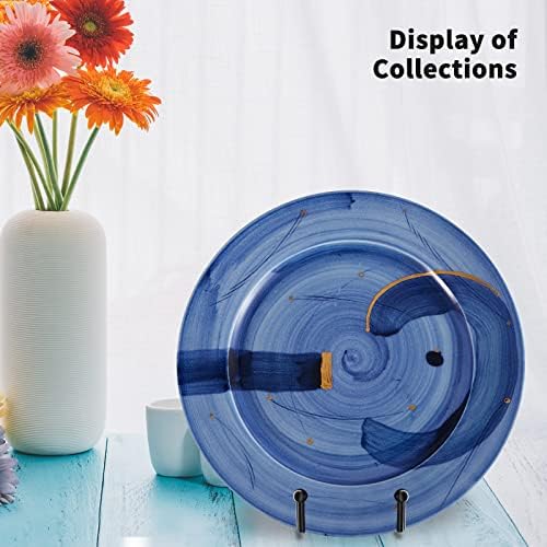 5 Pack 4 inch Display Stands Black Iron Easel for Plate Stand Plate Holder for Picture, Decorative Plate, Photo, alternate