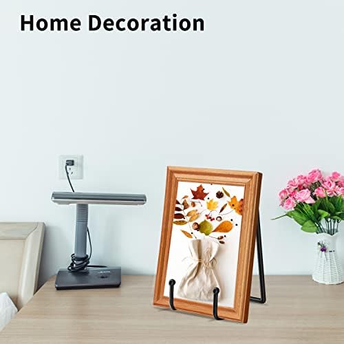 5 Pack 4 inch Display Stands Black Iron Easel for Plate Stand Plate Holder for Picture, Decorative Plate, Photo, alternate