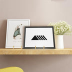 5 Pack 6 Inch Gold Metal Display Stands Plate Stand Display Stands for Picture, Decorative Plate, Book, Photo, alternate view