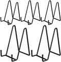 5-Pack 6-Inch Plate Holder Display Stands Black Metal Frame Stand in Black
