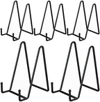 5-Pack 6-Inch Plate Holder Display Stands Black Metal Frame Stand in Black