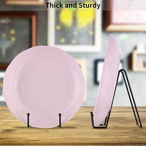 5-Pack 6-Inch Plate Holder Display Stands Black Metal Frame Stand in Black, alternate view 5