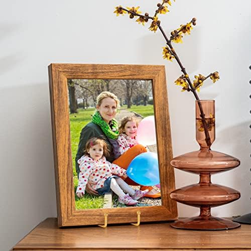 5-Pack 6-Inch Plate Holder Display Stands Gold Metal Frame Stand in Gold, alternate view 5