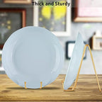 5-Pack 6-Inch Plate Holder Display Stands Gold Metal Frame Stand in Gold, alternate view 6