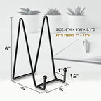 5 Pack 6 Inch Plate Stands for Display, Plate Holder Display Stand in Black, alternate view 2