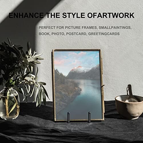 5 Pack 6 Inch Plate Stands for Display, Plate Holder Display Stand in Black, alternate view 4