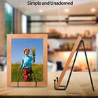 5-Pack 8-Inch Plate Holder Display Stands Black Metal Frame Stand in Black, alternate view 2