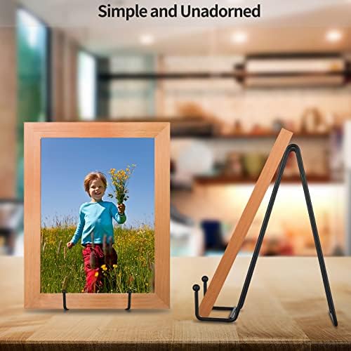 5-Pack 8-Inch Plate Holder Display Stands Black Metal Frame Stand in Black, alternate view 2