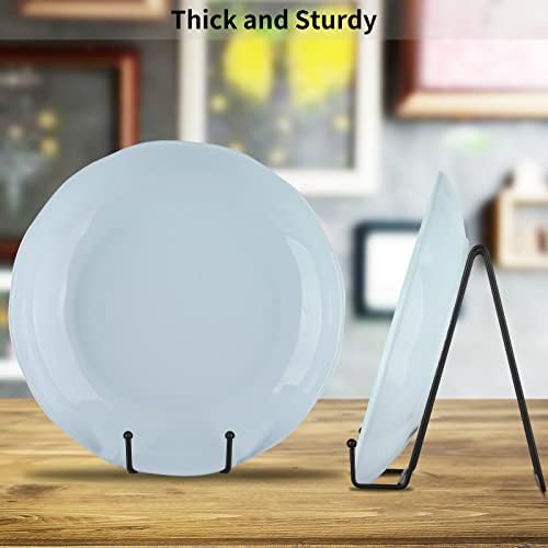 5-Pack 8-Inch Plate Holder Display Stands Black Metal Frame Stand in Black, alternate view 5