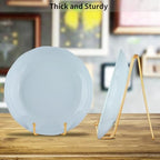 5-Pack 8-Inch Plate Holder Display Stands Gold Metal Frame Stand in Gold, alternate view 5