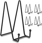 5 Pack 8 Inch Plate Stands for Display, Plate Holder Display Stand in Black