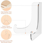5 Pack Acrylic Display Stand, Plate Stand for Display, Easel Stand in Clear, alternate view 4