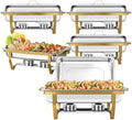 5 Pack Chafing Dishes for Buffet, 8QT Chafing Dish Buffet Sets