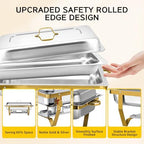5 Pack Chafing Dishes for Buffet, 8QT Chafing Dish Buffet Sets, alternate view 3