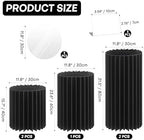 5 Pack Cylinder Stands for Party 15.7" 23.6" 31.5" Height Foldable Cardboard Tall Columns Cylinder Tables Round, alternate