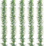 5 Pack Eucalyptus Garland 30Ft Artificial Vines Fake Greenery Garland