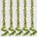 5 Pack Eucalyptus Garland with LED Lights String 30Ft Greenery Garland