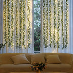5 Pack Eucalyptus Garland with LED Lights String 30Ft Greenery Garland, alternate view 2