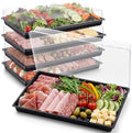 5 Pack Extra Large Charcuterie Board with Lids in Black