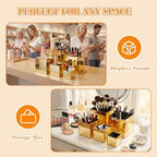 5 Pack Gold Mirror Acrylic Risers for Display, 3 to 6.5 Inch in Gold Mirror, alternate view 5