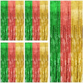 5 Pack Hawaii Backdrop Party Decorations Tinsel Curtain Summer Party Streamer Foil Fringe Birthday Decorations