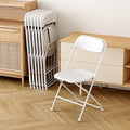 5 Pack Plastic Folding Chair, 300lb Capacity, Portable Commercial Chair Seat with Steel Frame for Wedding Party