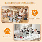5 Pack Silver Mirror Acrylic Risers for Display, 3 to 6.5 Inch in Silver Mirror, alternate view 5