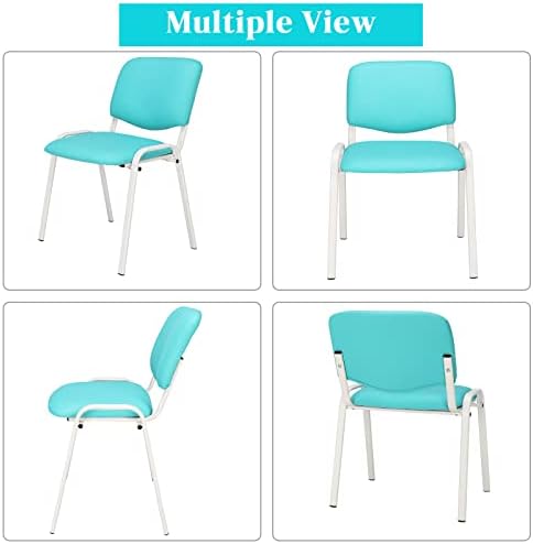 5-Pack Waiting Room Chairs, Stackable Chair for Office, Pu-Blue, alternate view 4